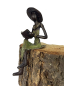 Preview: Bronze-Skulptur "Femme assise avec livre et chapeau" by Soré